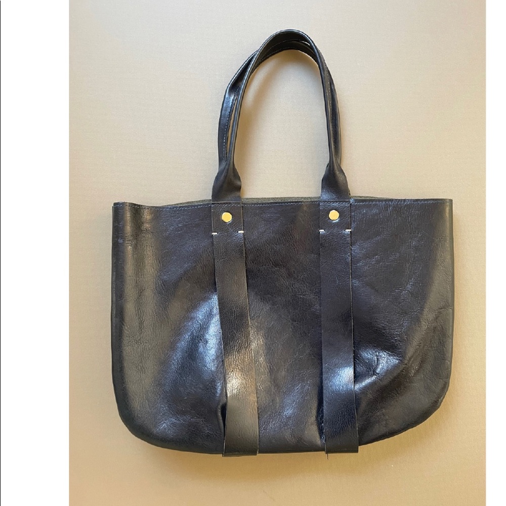 Clare Vivier La Tropezienne Tote Dark Blue